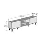 Hanah Home Elegante 1310 Soporte para TV Nogal